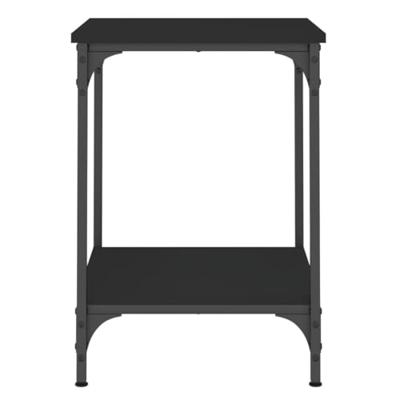 Salontafel 40x40x55 cm bewerkt hout zwart