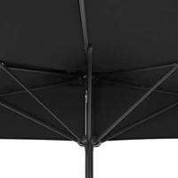 VidaXL Balkonparasol half met aluminium paal 300x155 cm antraciet - thumbnail