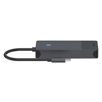 Rapoo UCM-2001 USB-C Adapter 4-in-1 USB Hub Zwart - thumbnail