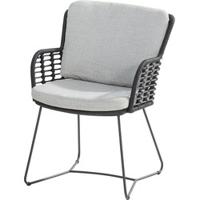 Fabrice dining tuinstoel antraciet B 61 x D 60 x H 87 cm 4SO - 4so - thumbnail