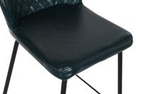 Kruk DKD Home Decor 40 x 42,5 x 81,5 cm Zwart Blauw Metaal Marineblauw - thumbnail