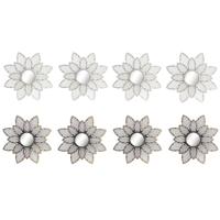 Set spiegels DKD Home Decor Spiegel Champagne Gouden PP 2 Stuks (25 x 1 x 25 cm) - thumbnail