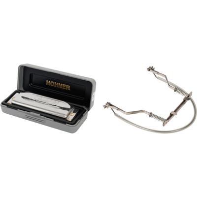 Hohner Special 20 Fis diatonische mondharmonica met harmonica houder
