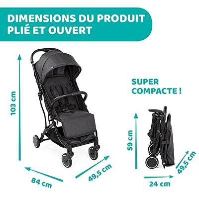 CHICCO Trolley Me reiswandelwagen antraciet - thumbnail