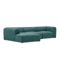 Modulaire Hoekbank Honolulu Blauw Stof - thumbnail