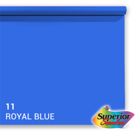 Superior achtergrondpapier 11 royal blue chroma key 1,35 x 11m - thumbnail