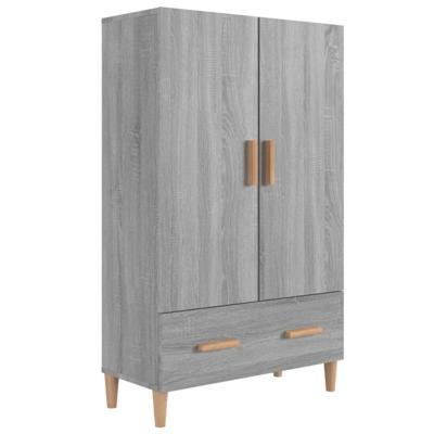 Hoge kast 70x31x115 cm bewerkt hout grijs sonoma eikenkleurig Hoge kast 70x31x115 cm bewerkt hout grijs sonoma eikenkleurig