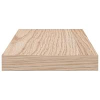 Wandschap 80x23,5x4 cm bewerkt hout - thumbnail