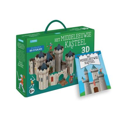 Rebo Publishers Boek + 3d model - het middeleeuwse kasteel - 89st.