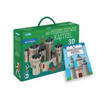 Rebo Publishers Boek + 3d model - het middeleeuwse kasteel - 89st. - thumbnail