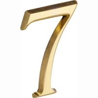 Artitec Mi Satori Huisnummer Roman 50mm-7 messing ongelakt - thumbnail