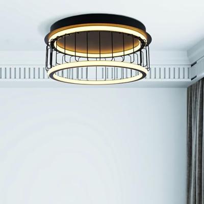 Searchlight Led plafondlampCircolo Ø 40cm - 54215-1BK