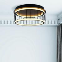 Searchlight Led plafondlampCircolo Ø 40cm - 54215-1BK - thumbnail