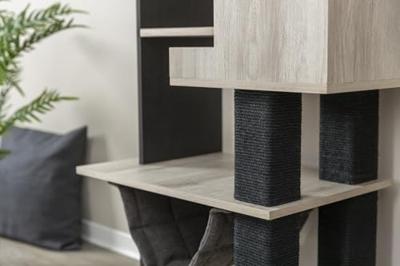 Trixie citystyle krabpaal grijs / zwart 98 cm