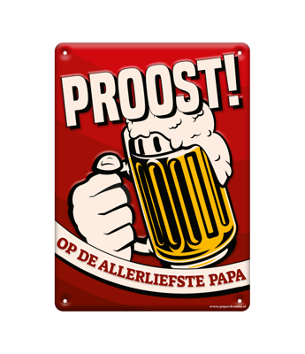 Paperdreams Tekstbord metaal 22x16,5cm - papa