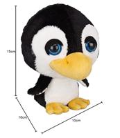 Knuffel Big Head Pluche Pinguin, 22cm - thumbnail