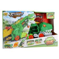 Transporter Dino + 2 Die-Cast Voertuigen Assorti - thumbnail