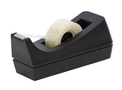 Q-CONNECT plakbandafroller, voor rollen 19 mm x 33 m, zwart