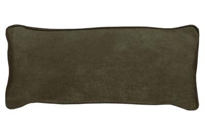 WOOOD Sierkussen 'Bean' 30 x 70cm, Recycle leer, kleur Army