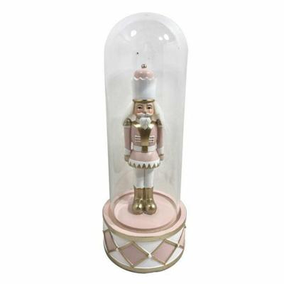 Kerstversiering DKD Home Decor Kristal Hars Notenkraker (10 x 10 x 26 cm) (2 Stuks)
