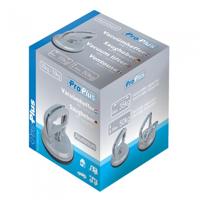 ProPlus enkelvoudige glasdrager aluminium zilvergrijs - thumbnail