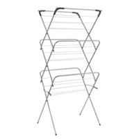 Tomado Metaltex Concerto Slim Droogrek 9,5 m Zilver met haakjes voor Kledinghangers - thumbnail