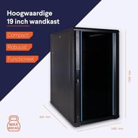 DSI 22U serverkast met glazen deur - DS6022 server rack - thumbnail