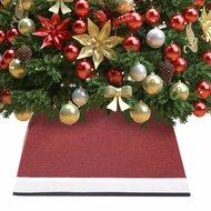 Kerstboomrok 48x48x25 cm rood en wit Kerstboomrok 48x48x25 cm rood en wit