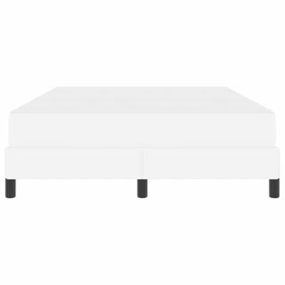 Bed met matras Zuiverwit 140 x 200 cm Kunstleer