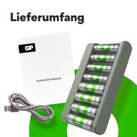 GP Batteries ReCyko+ E821 batterij-oplader Huishoudelijke batterij USB - thumbnail