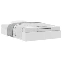 Bedframe zonder matras 120x200 cm kunstleer wit - thumbnail