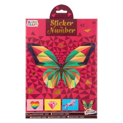 Grafix Stickeren op nummer - leeuw