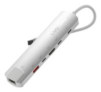 Hub USB Linq Byelements LQ49061 Wit Grijs - thumbnail