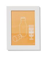 HEMA Fotolijst 10x15cm wit hout wit (wit) - thumbnail