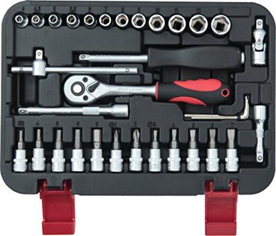 Connex Dopsleutelset Profi 1/4 33Dlg - COX580133 Connex Dopsleutelset Profi 1/4 33Dlg - COX580133