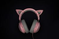 Razer Kitty Ears Cat Ears - Kitty Oortjes voor alle Razer Kraken headsets (Past op Razer Kraken, verstelbaar, waterproof) Quartz Roze - thumbnail