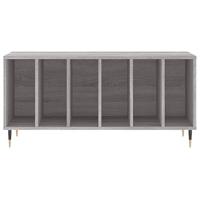 Platenkast 100x38x48 cm bewerkt hout grijs sonoma eikenkleurig - thumbnail