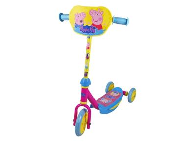 Nickelodeon Peppa Pig kinderstep 3 wielen geel/roze