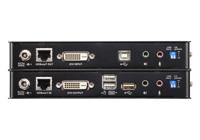 ATEN CE620-AT-G Extender (verlenging) DVI, USB, RS232, Audio-Line-out, Microfoonaansluiting Via netwerkkabel RJ45 100 m - thumbnail