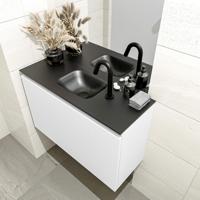 MONDIAZ OLAN 80cm toiletmeubel talc. LEX wastafel urban midden 1 kraangat - thumbnail