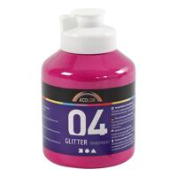 Creativ Company Acrylverf glitter voor kinderen - roze, 500ml - thumbnail