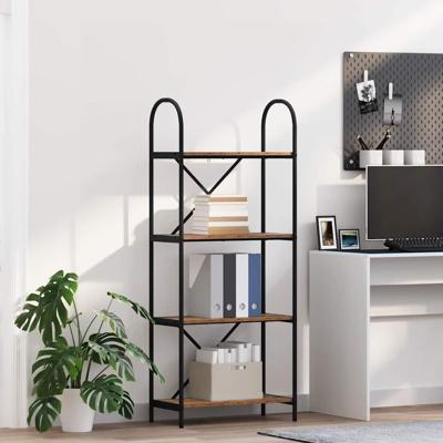 Boekenkast Oud hout 60 x 30 x 146 cm Bewerkt hout Boekenkast Oud hout 60 x 30 x 146 cm Bewerkt hout