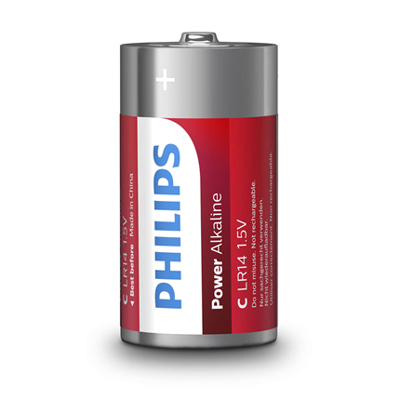 Philips batterij "powerlife" battery powerlife lr14 baby 2 in blister Philips batterij "powerlife" battery powerlife lr14 baby 2 in blister