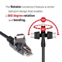 club3D HDMI Aansluitkabel HDMI-A-stekker, HDMI-A-stekker 2.00 m Zwart CAC-1360 4K UHD, Vlambestendig HDMI-kabel - thumbnail