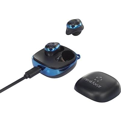 Renkforce RF-BTK-200 In Ear oordopjes Bluetooth Blauw, Zwart Headset