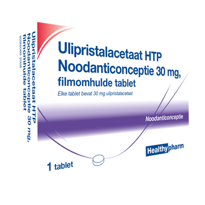 Healthypharm Ulipristalacetaat noodanticonceptie 1 Stuks