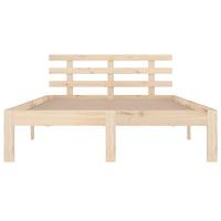 Bedframe zonder matras massief hout 140x200 cm - thumbnail