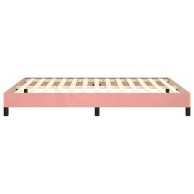 Bedframe fluweel roze 140x190 cm
