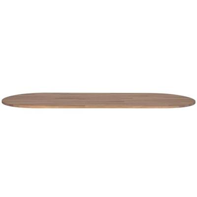 WOOOD Tablo Ovaal Tafelblad Incl. 2-standen Poot Conisch - 74,4x220x90