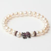 Lancaster JLA-BR-FROG-5-WH 16 mm Dames armband - thumbnail
